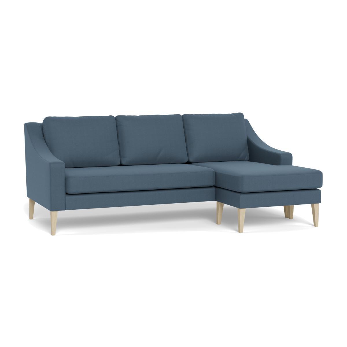 Heal's Richmond Corner Chaise Sofa Capelo LinenCotton Mineral Black Feet - Heal's UK Furniture – image 1