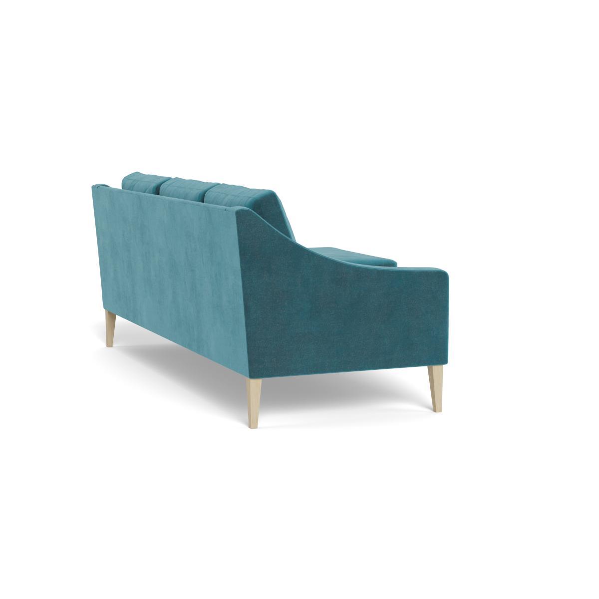 Heal's Richmond Corner Chaise Sofa Smart Luxe Velvet Airforce Blue Tinted Ash - Heal's UK Furniture – image 4