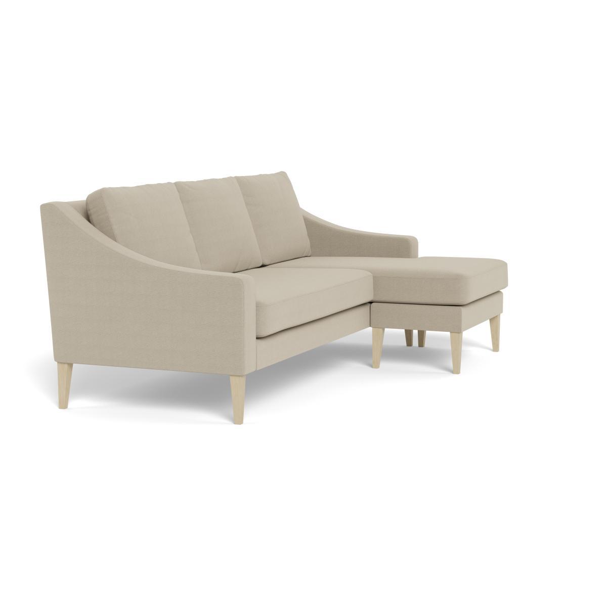 Heal's Richmond Corner Chaise Sofa Linen Hessian Natural Ash Feet - Heal's UK Furniture – image 2