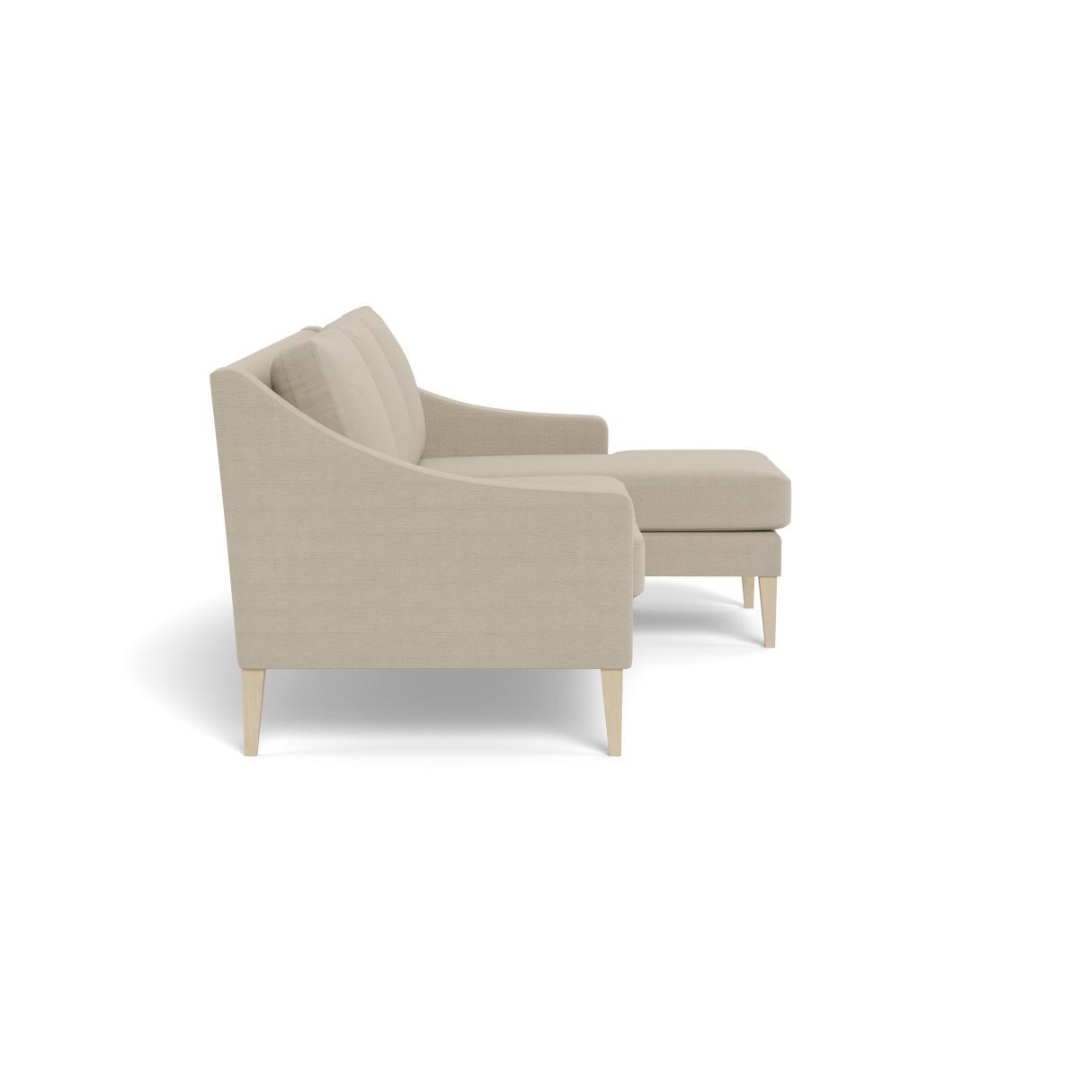 Heal's Richmond Corner Chaise Sofa Linen Hessian Natural Ash Feet - Heal's UK Furniture – image 3