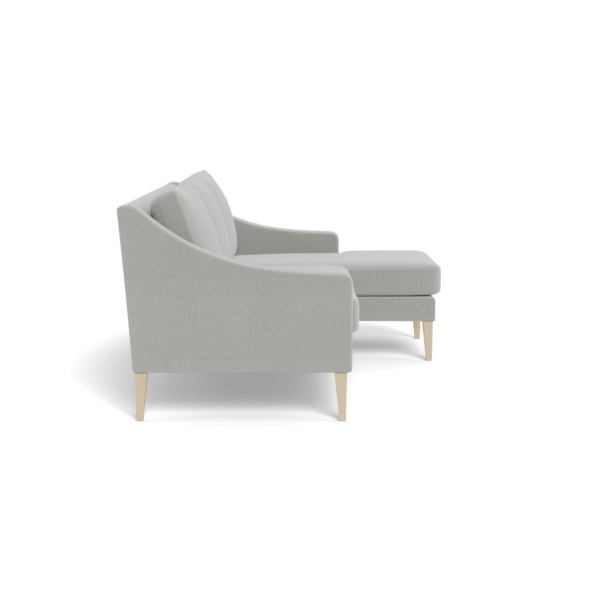 Heal's Richmond Corner Chaise Sofa Textured Boucle Indigo Natural Feet - Heal's UK Furniture – image 3