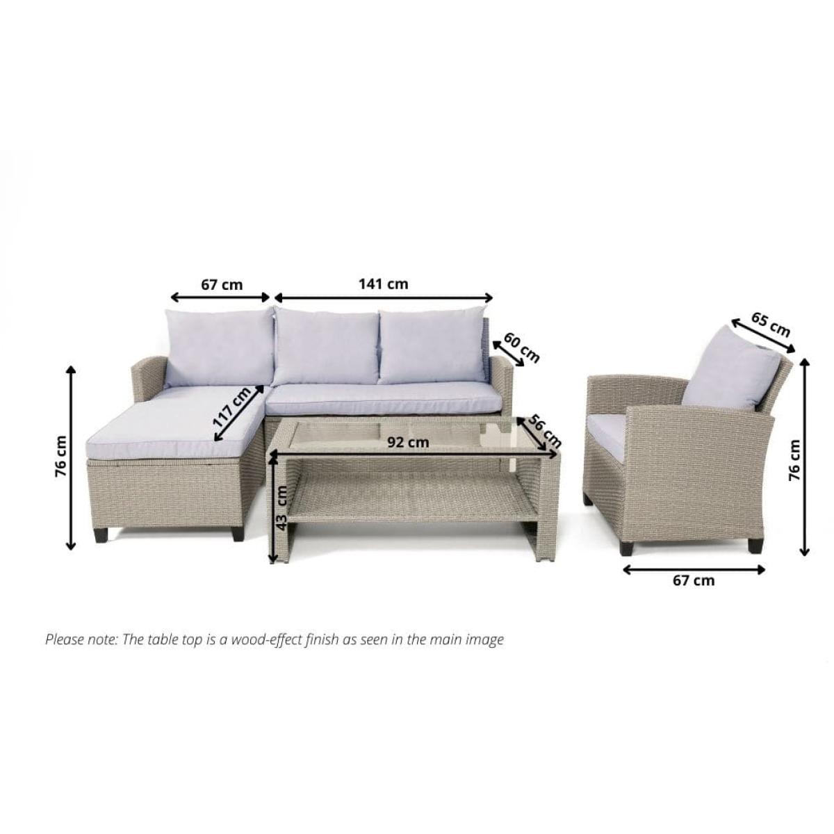 Stockholm - Chaise Lounge Set with Armchair – image 2