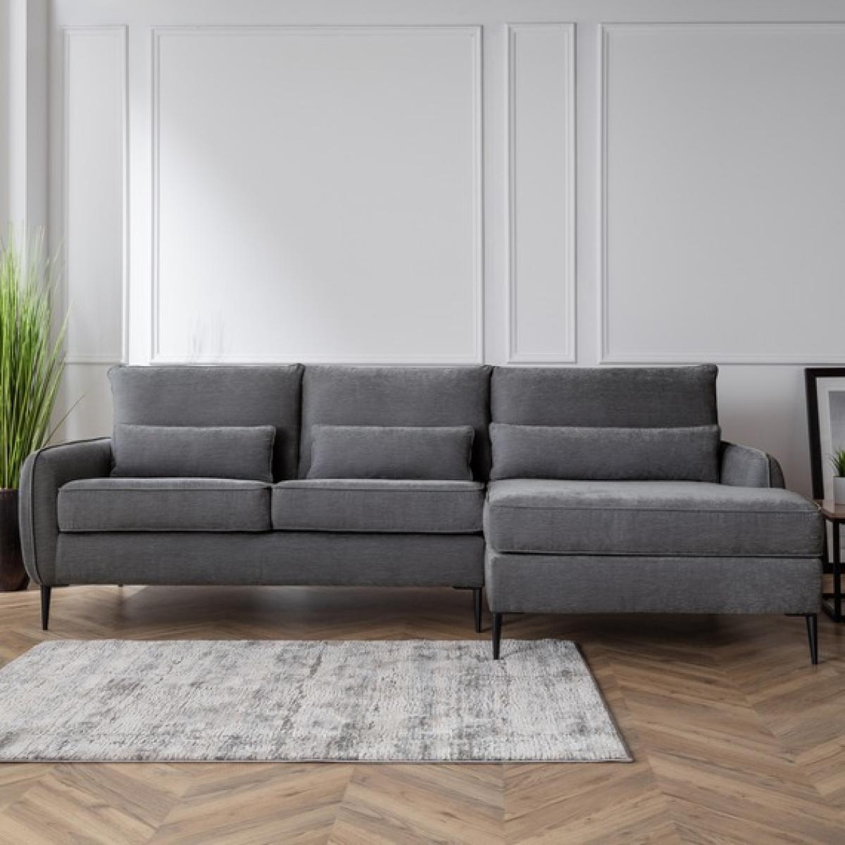The Hannah Right Hand Chaise - Charcoal