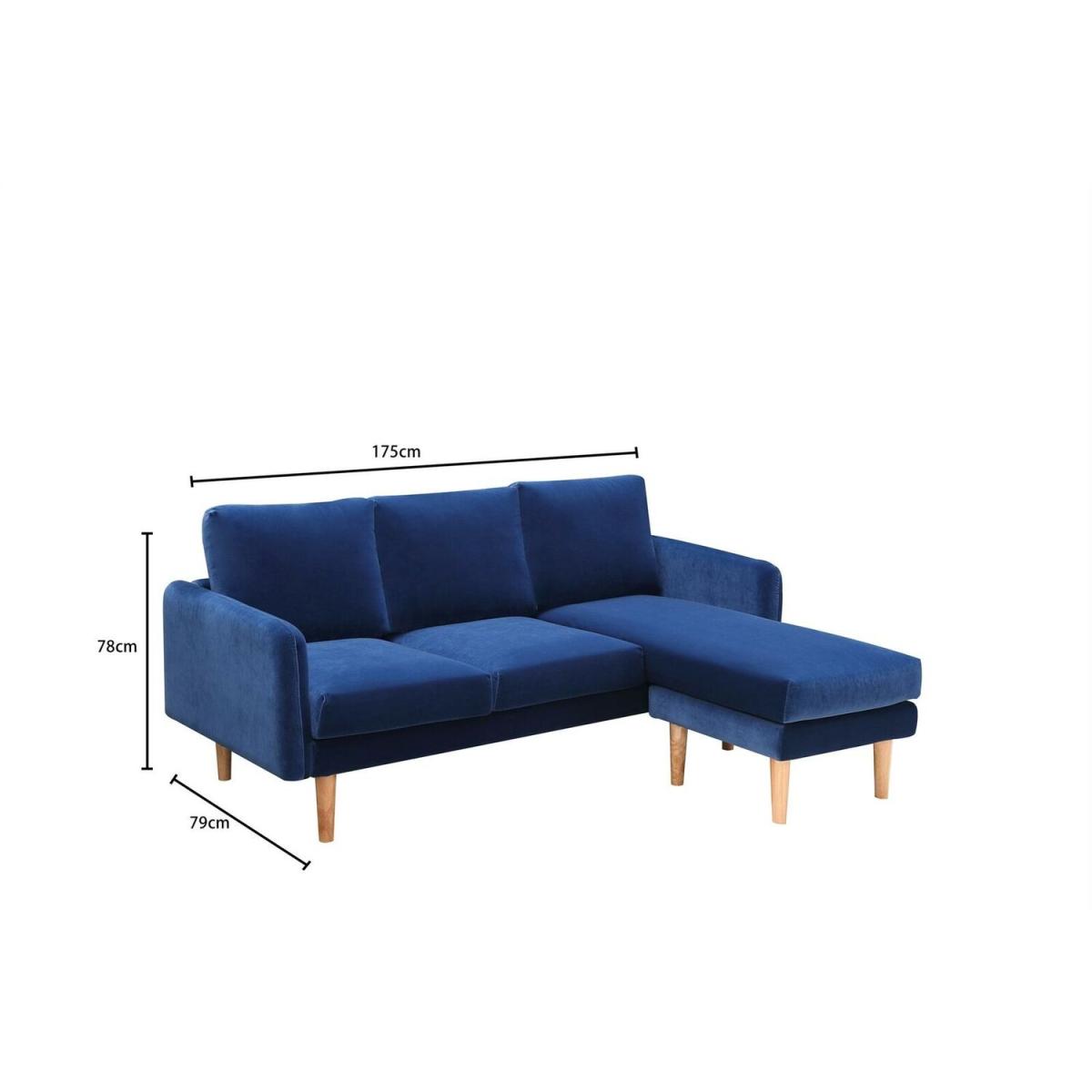 Snowdonia 3 Seater Corner Sofa - Blue - Blue – image 4