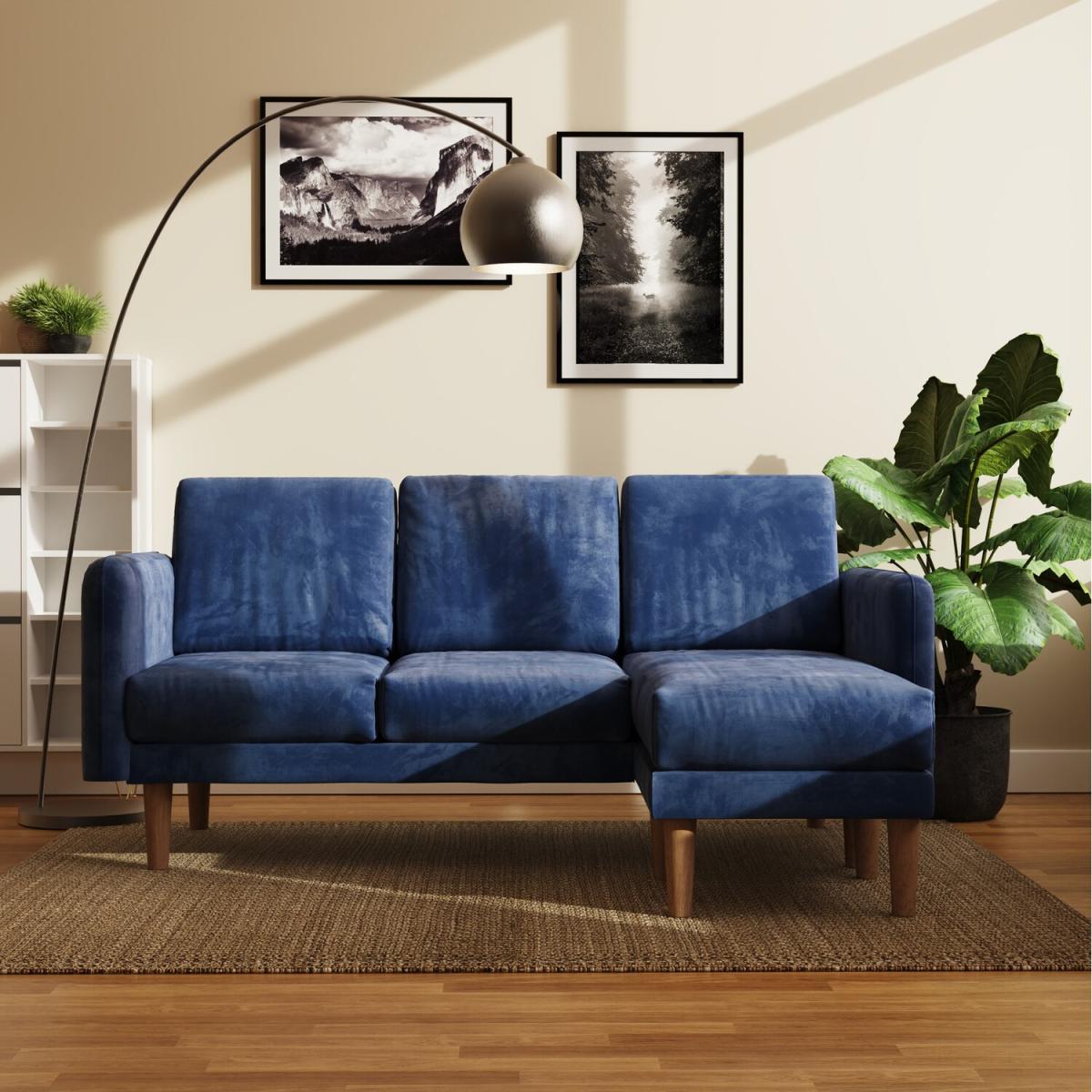 Snowdonia 3 Seater Corner Sofa - Blue - Blue – image 5