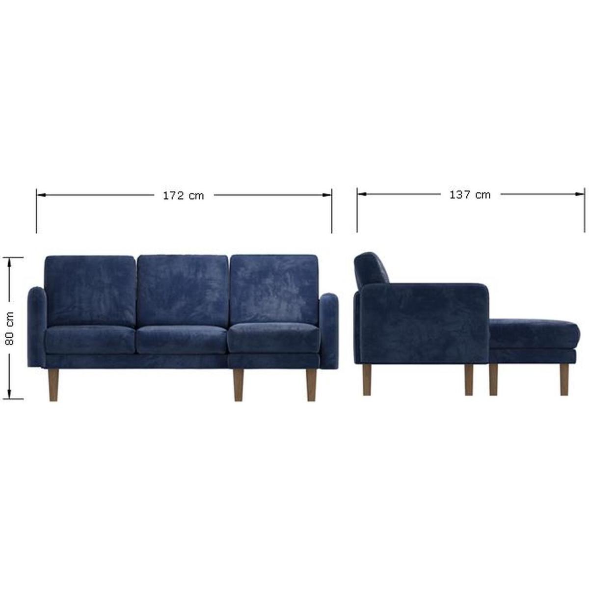Snowdonia 3 Seater Corner Sofa - Blue - Blue – image 6