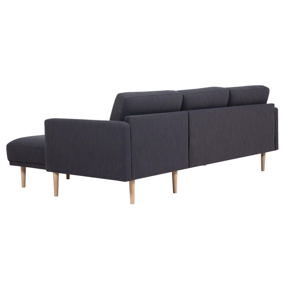 Larvik Chaiselongue Oak Leg Sofa - Anthracite / Right-hand – image 4