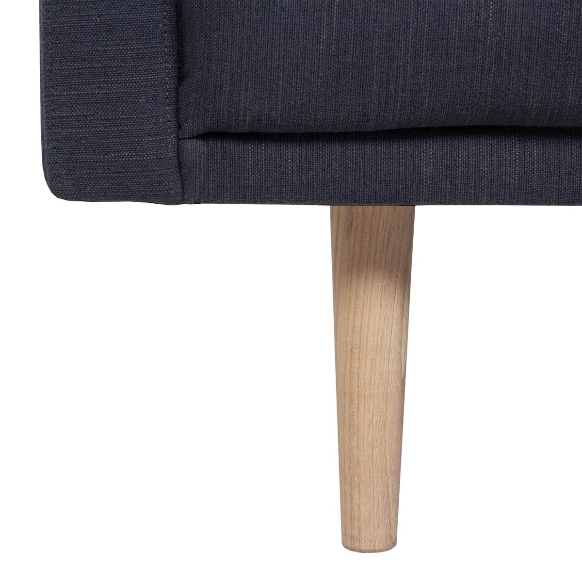 Larvik Chaiselongue Oak Leg Sofa - Anthracite / Right-hand – image 7