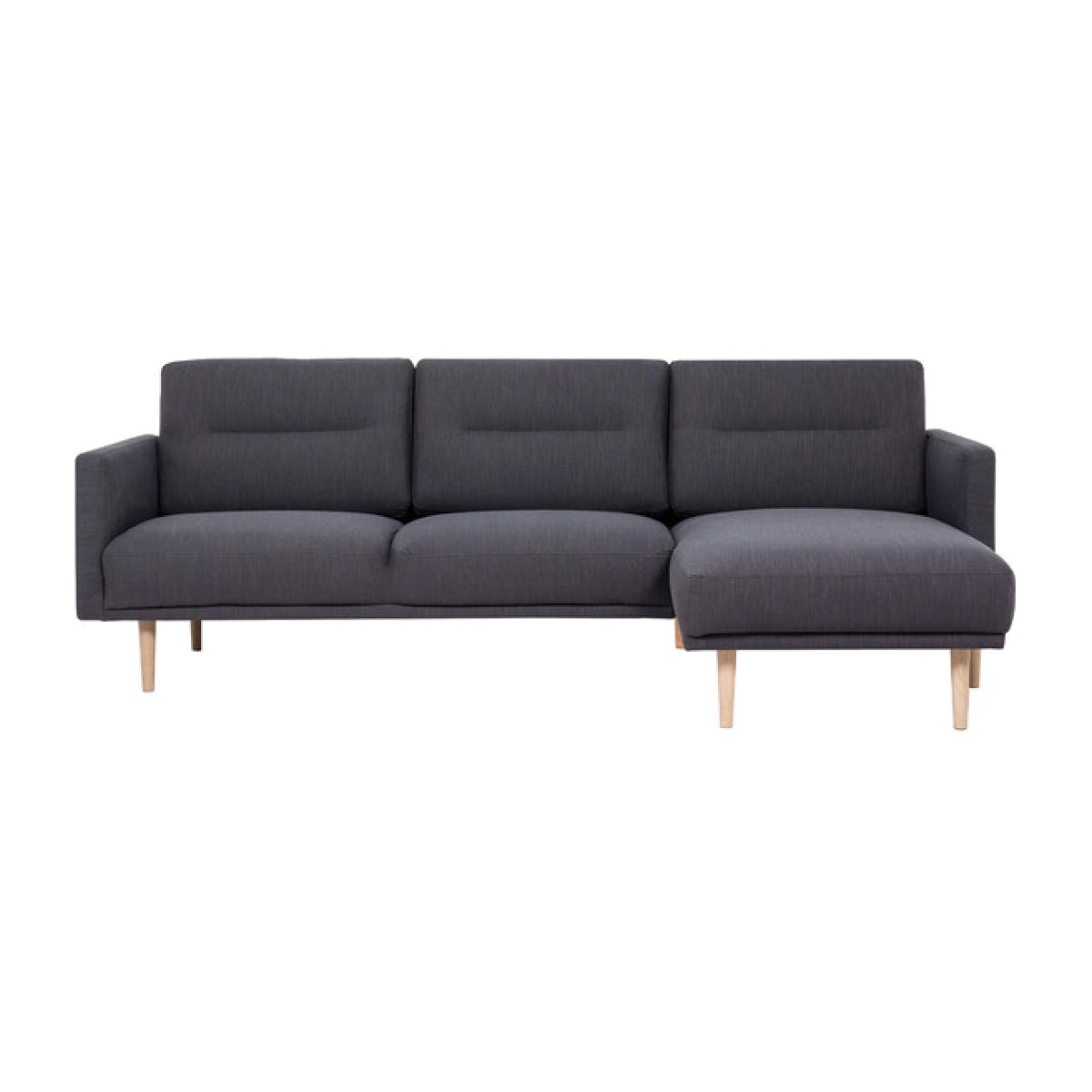 Larvik Chaiselongue Oak Leg Sofa - Anthracite / Right-hand – image 1