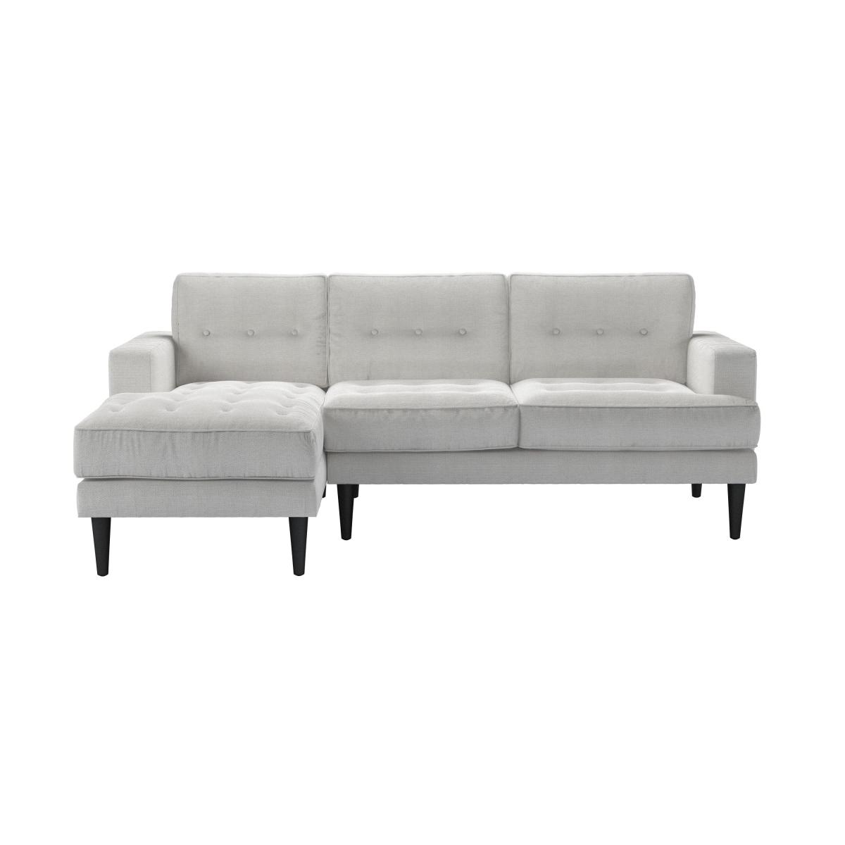 Mabel Medium LHF Chaise Sofa in Grey Marl Highland Tweed - sofa.com – image 2