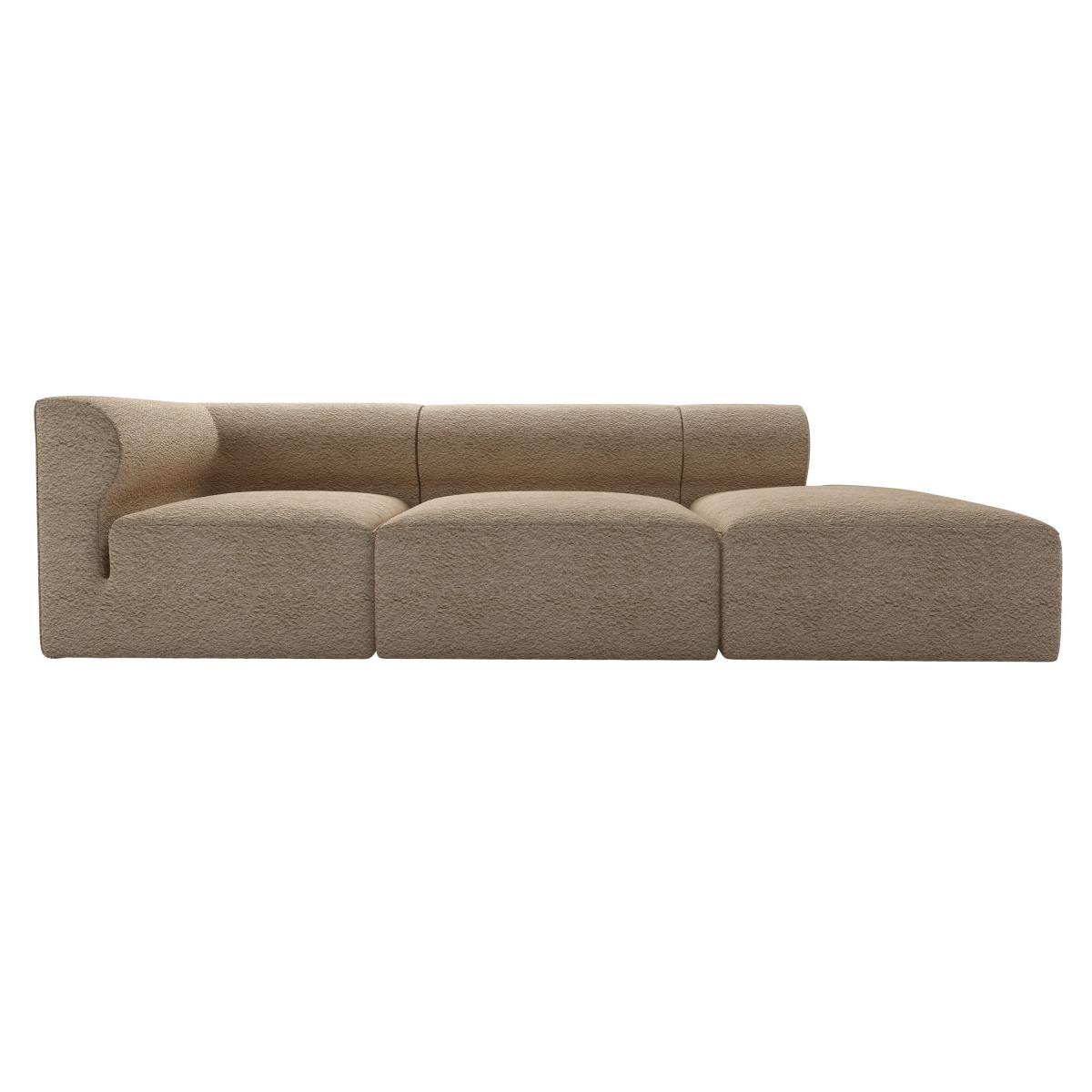 Cohen RHF Modular Sofa in Champagne Luxe Boucle - sofa.com – image 2