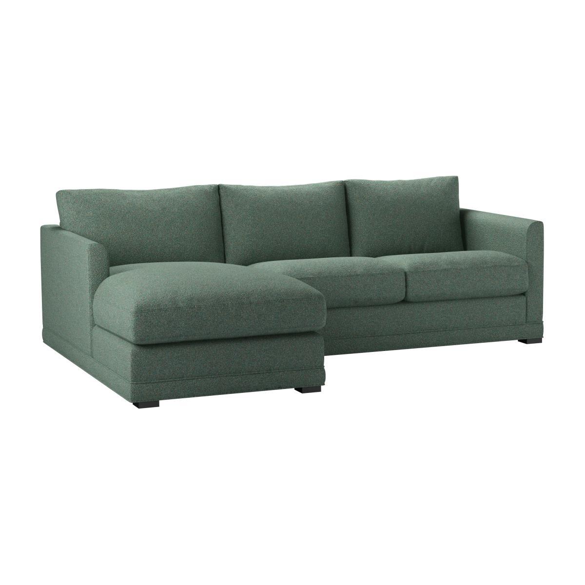 Aissa Small LHF Chaise Storage Sofa in Peacock Plush Tweed Boucle - sofa.com