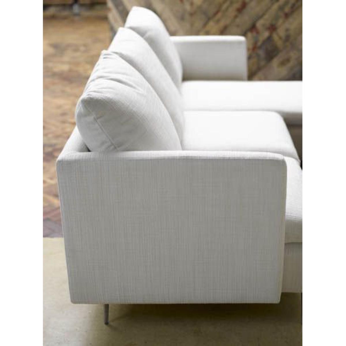 Emerson Medium RHF Chaise Sofa in Grey Marl Highland Tweed - sofa.com – image 5