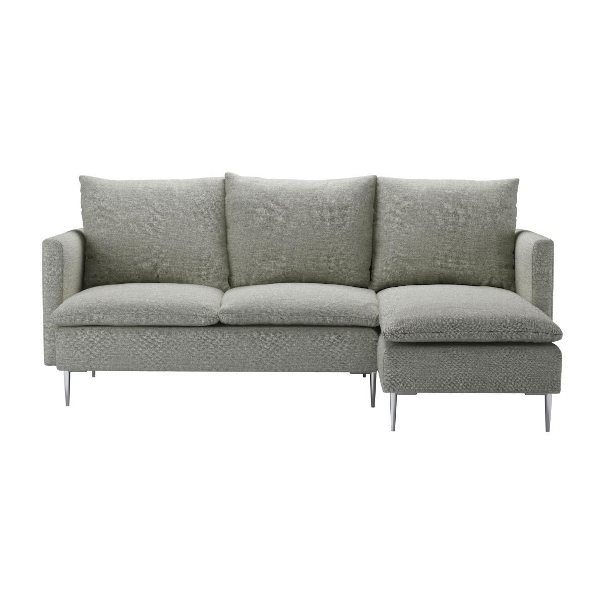 Emerson Medium RHF Chaise Sofa in Grey Marl Highland Tweed - sofa.com – image 1