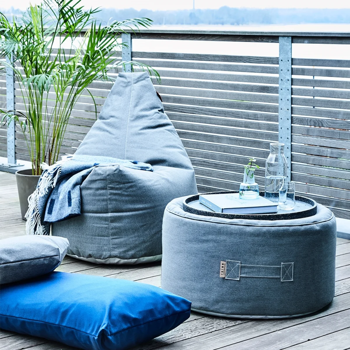 TRIMM Copenhagen Outdoor Lounge Satellite Beanbag - Beige – image 5