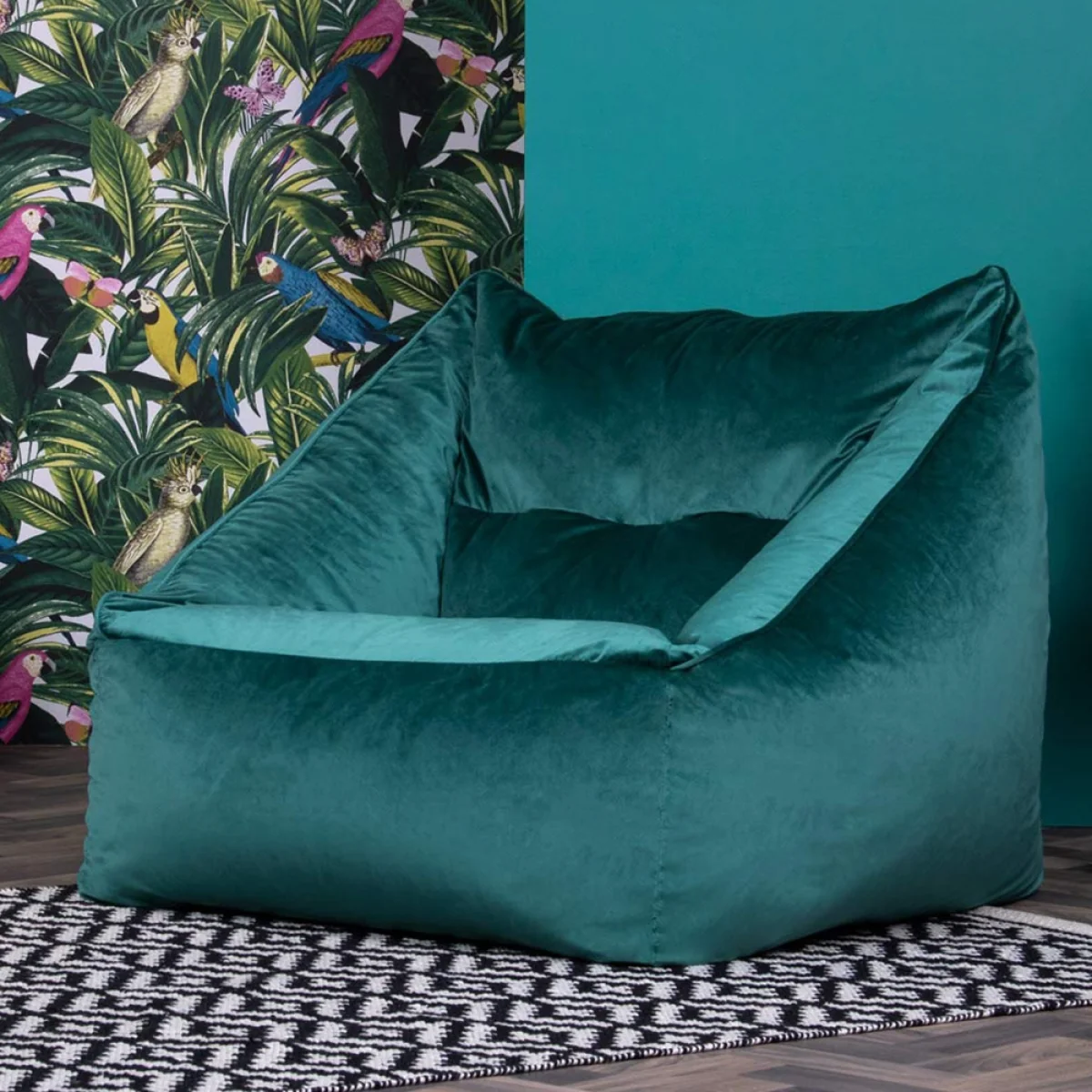 Icon Natalia Velvet Bean Bag Armchair - Charcoal Grey – image 6