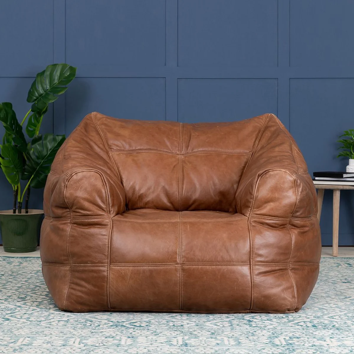 Icon Oxford Leather Bean Bag Armchair – image 4