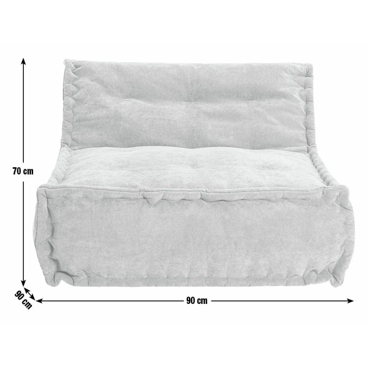 Habitat Estelle Quilted Bean Bag - Rust – image 8