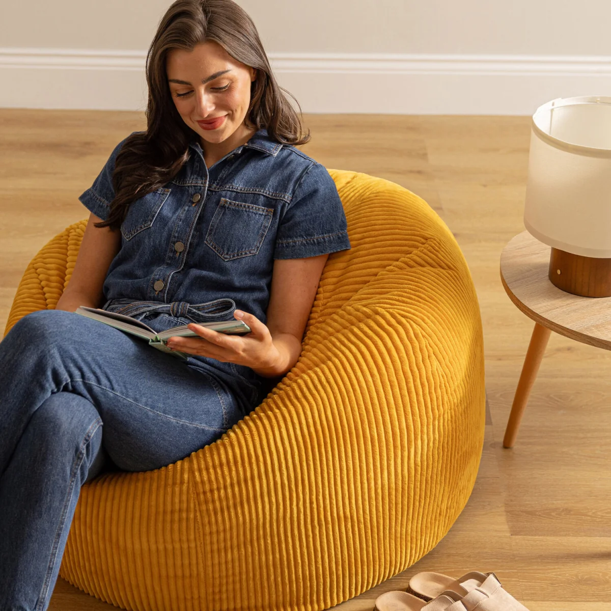 Kingston Classic Beanbag, Corduroy 2 Pack - Yellow – image 2