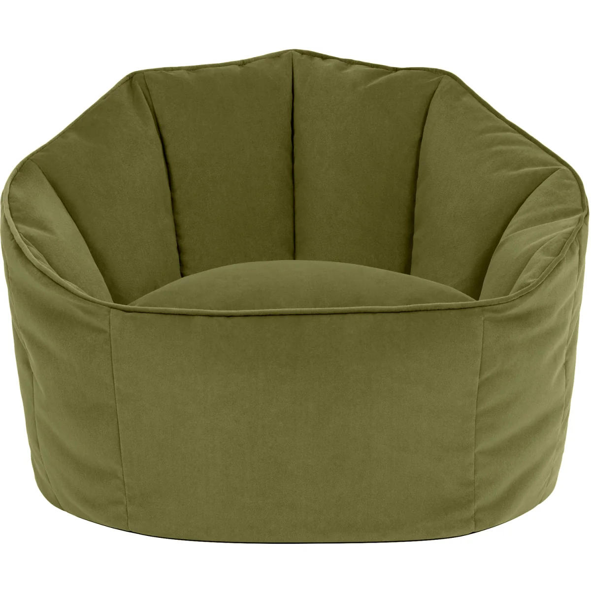 icon Sirena Matt Velvet Bean Bag Accent Chair, Olive - Olive – image 4