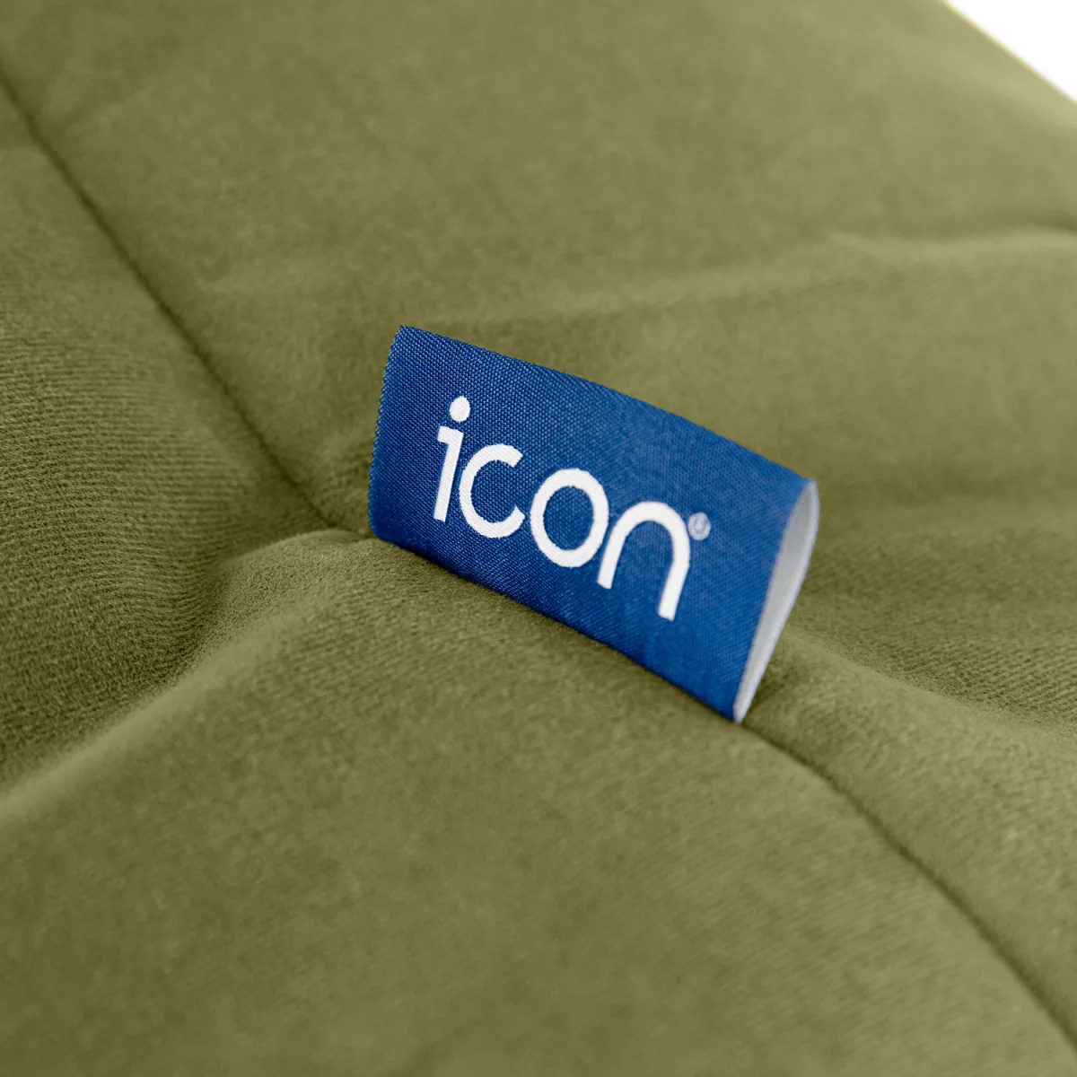 icon Sirena Matt Velvet Bean Bag Accent Chair, Olive - Olive – image 6