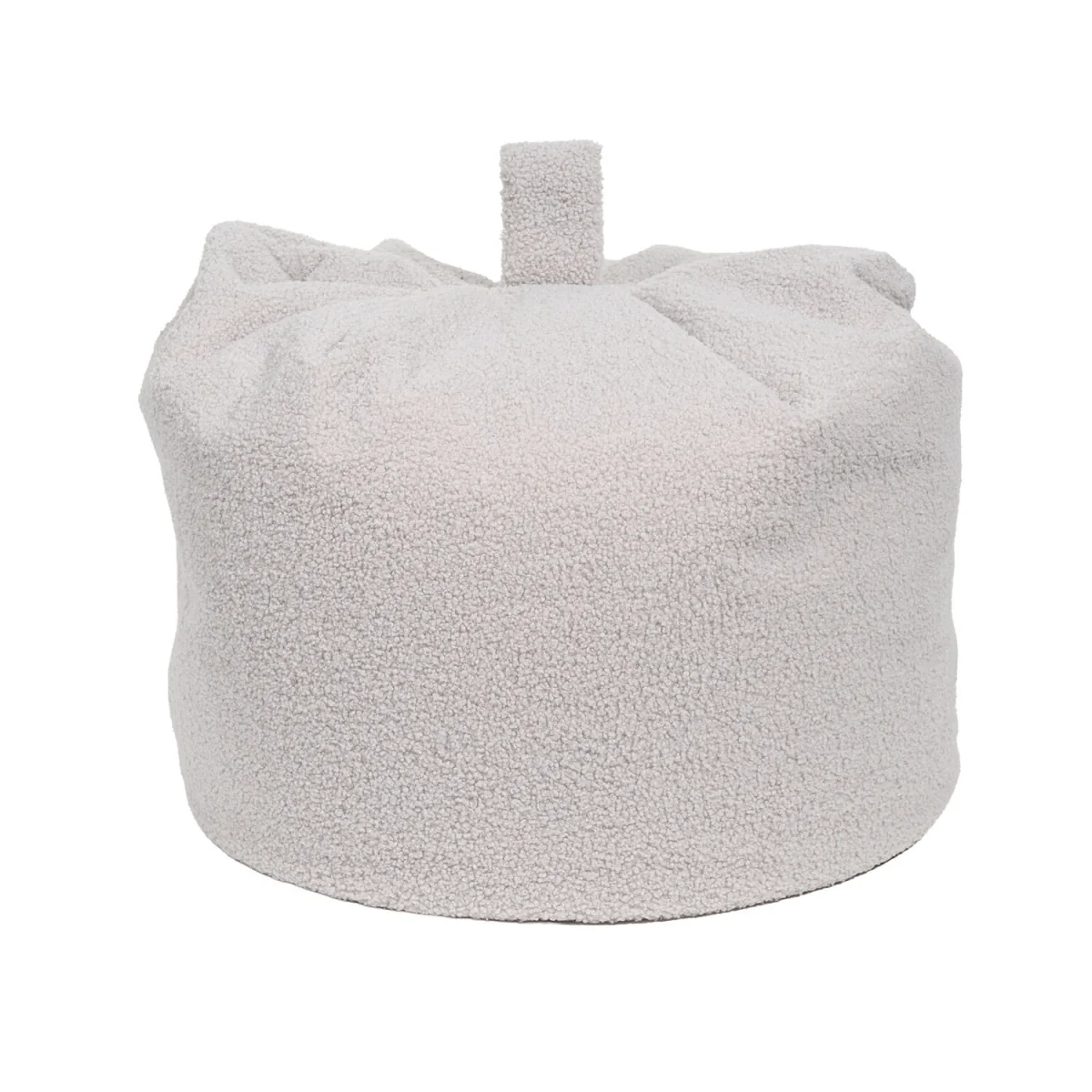 Teddy Boucle Bean Bag - Silver – image 3