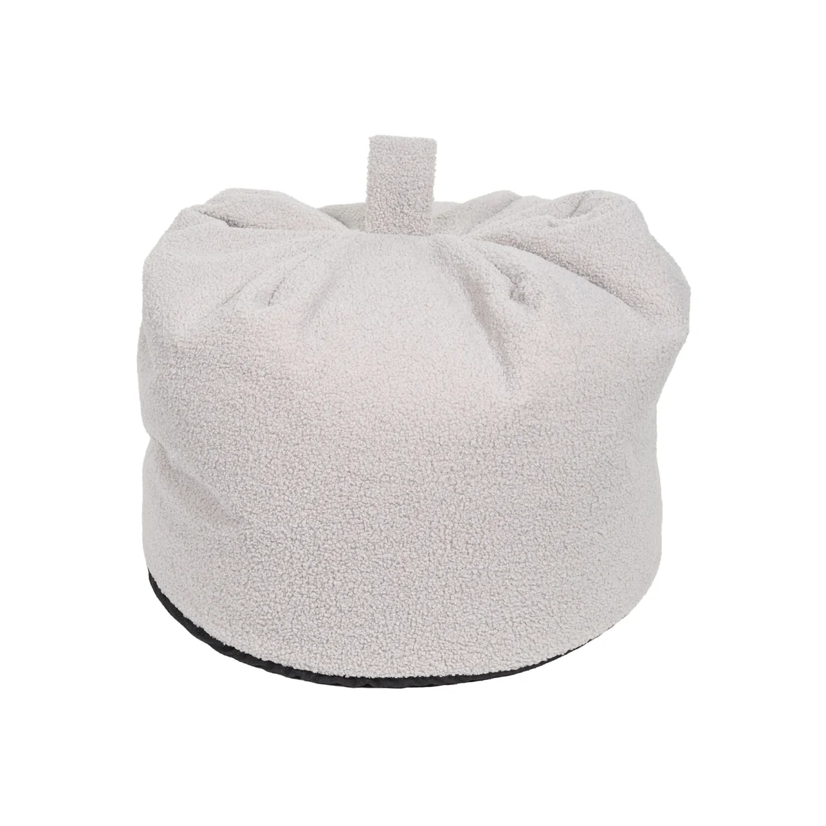 Teddy Boucle Bean Bag - Silver – image 1