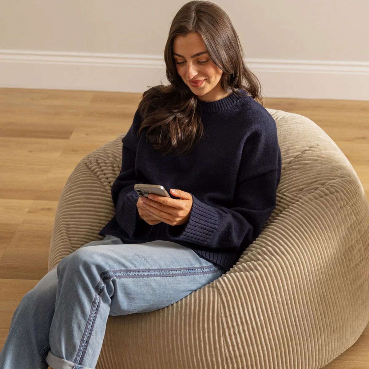 Kingston Classic Beanbag, Corduroy 2 Pack - Natural – image 7