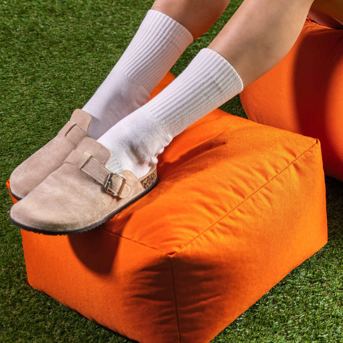 icon Kingston Classic Outdoor Bean Bag and Footstool - Orange – image 3