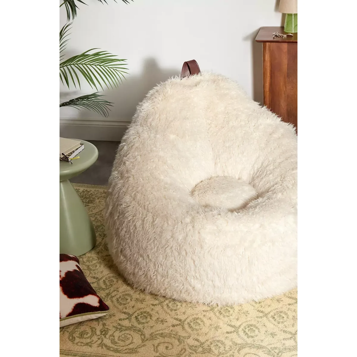 icon Cocoon Yeti Faux Fur Beanbag Lounge Chair - White ALL at Urban Outfitters – image 3