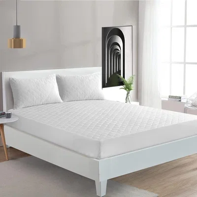 The Range Extra Deep Mattress Protector Luxury Quilted Anti Allergenic - White  / Superking