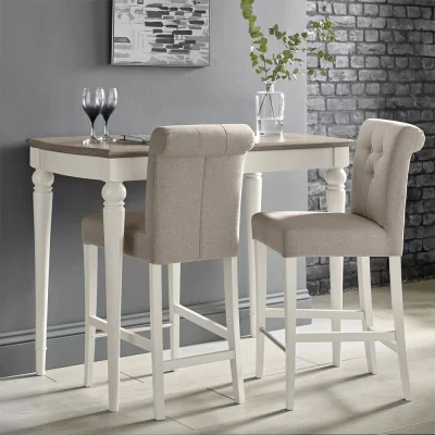 Arighi Bianchi Dieppe Washed Oak & Grey Bar Table
