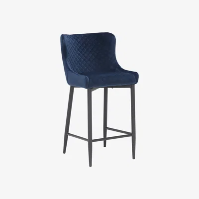 Barker and Stonehouse Rivington Counter Stool, Navy | Barker & Stonehouse