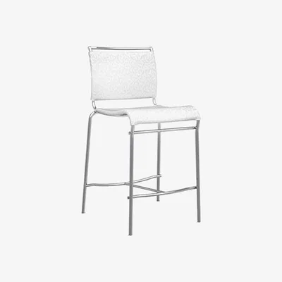 Barker and Stonehouse Benbow Bar Stool, White | Barker & Stonehouse