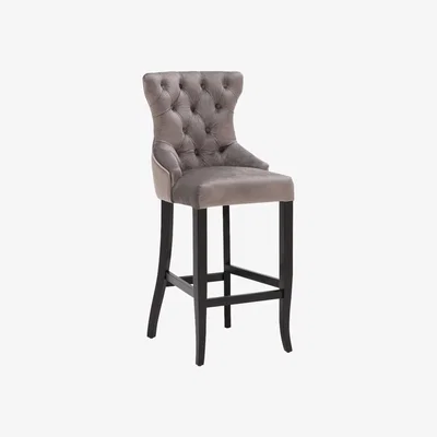 Barker and Stonehouse Delaville Barstool, Grey Fabric | Barker & Stonehouse