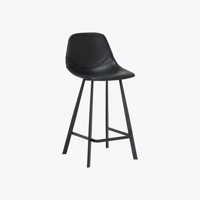 Barker and Stonehouse Fiori Counter Stool, Black | Barker & Stonehouse