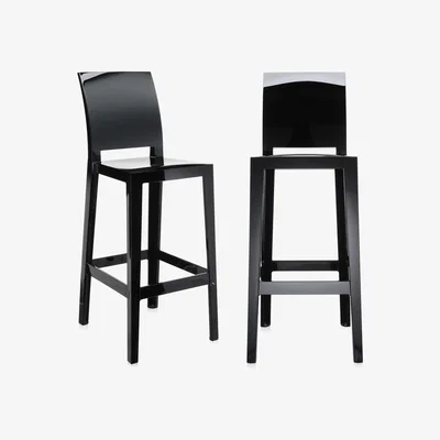 Barker and Stonehouse Pair of Kartell One More Please Bar Stools, Black | Barker & Stonehouse