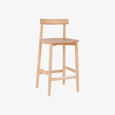 Barker and Stonehouse L.Ercolani Lara Counter Stool with Back, Neutral | Barker & Stonehouse