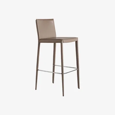 Barker and Stonehouse Frag Lilly B Barstool, Neutral Leather | Barker & Stonehouse