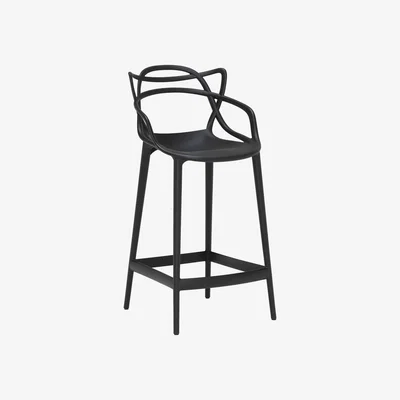 Barker and Stonehouse Kartell Masters Bar Stool, Black | Barker & Stonehouse