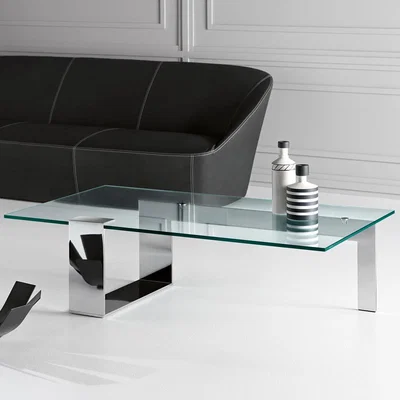 Barker and Stonehouse Tonelli Plinsky Cocktail Table 150 x 80 x H33cm, Clear | Barker & Stonehouse