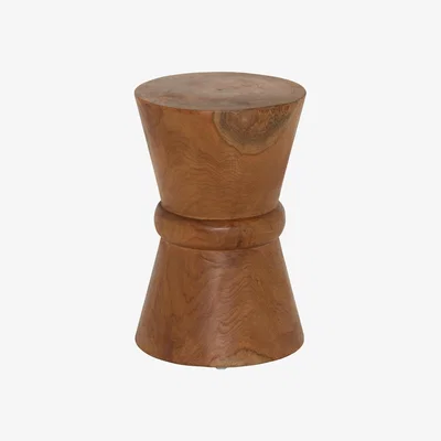 Barker and Stonehouse Elswyth Pawn Stool, Brown | Barker & Stonehouse