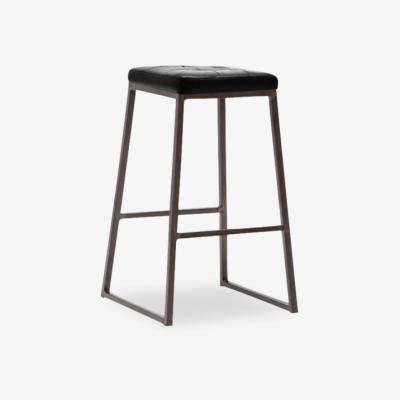 Cult Furniture Consec Metal Kitchen Stool, Black Leg Colour: Rustic