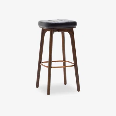 Cult Furniture Winchester Bar Stool, Black & Walnut