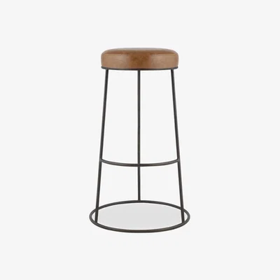 Cult Furniture Austen Bar Stool, Vintage Tan & Rustic