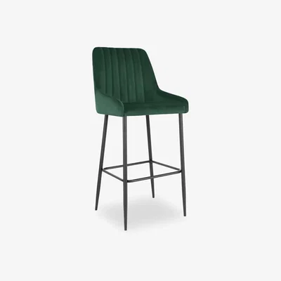 Cult Furniture Baldwin Bar Stool, Forest Green Velvet