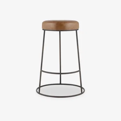 Cult Furniture Austen Kitchen Stool, Vintage Tan & Rustic