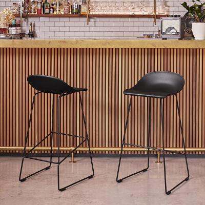 Cult Furniture Conway Plastic Bar Stool, Black