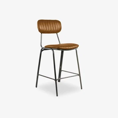 Cult Furniture Boston Metal Kitchen Stool, Tan