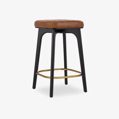 Cult Furniture Winchester Kitchen Stool, Tan & Black